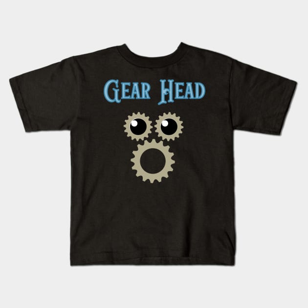 Gear Head Kids T-Shirt by Rusty-Gate98